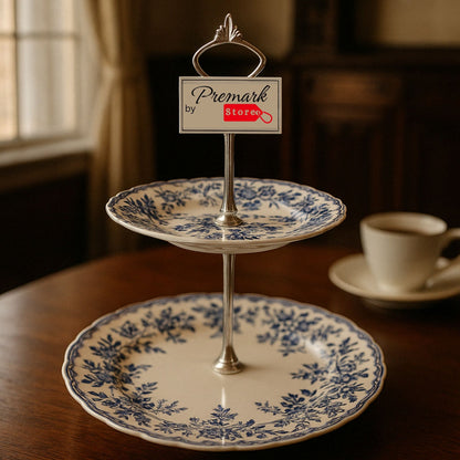 Scottish Vintage-Style 2/3 Tier Dessert Stand – Serve Tea Like Royalty 👑 Limited Pieces!